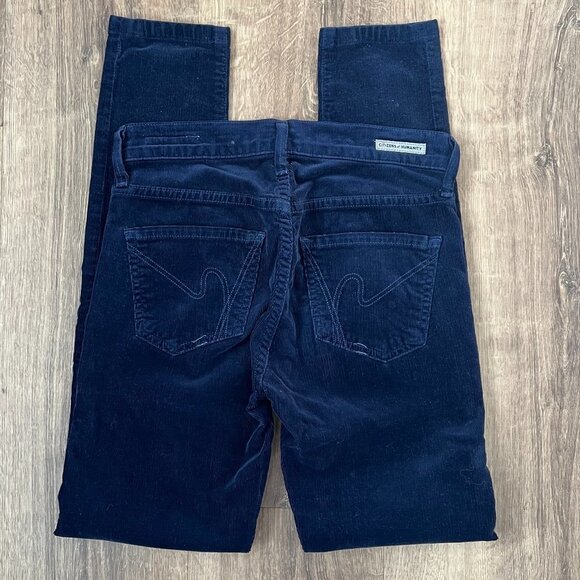 Citizens of Humanity - Avedon Navy Corduroy Slim Ankle Sz 24 - Picture 1 of 14